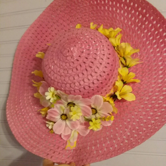 Jessica Simpson Black Sun Hat w/ Sash Bow - Picture 3 of 7